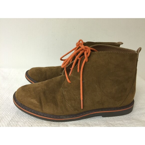 Cole Haan Carlton boys  Tan Orange Oxfords size 3 EUC - Picture 1 of 7
